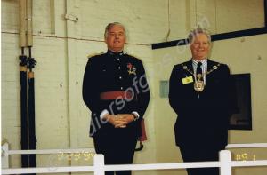 Major-General R.D. Grist with the Mayor. Glouceste