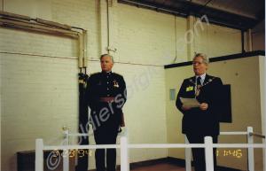 Major-General R.D. Grist with the Mayor. Glouceste