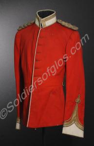 Officer's full dress tunic with white facings. Glo