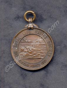 Royal Life Saving Society bronze medal. Awarded to