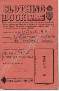 Clothing Book 1947-1948.
