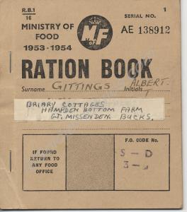 Ration book. 1953-54.
