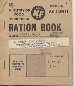 Ration book. 1953-54.
