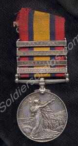 Queen's South Africa Medal with clasps for Relief
