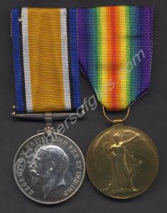 Group of two medals; British War Medal, Allied Vic