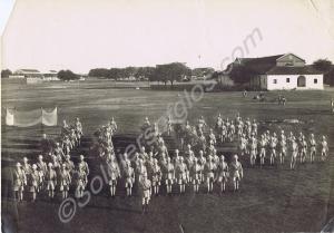 Machine Gunners on Parade.  2nd Battalion, The Glo