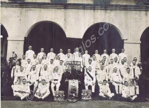 Band. Major L.H. Cox centre right. 2nd Battalion,