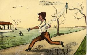In album     Cartoon "Just going to the bank". 2nd