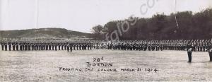 Trooping the Colour on Back Badge Day. 1st Battali
