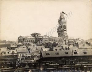 Ruins of Albert Cathedral, with "The Stooping Lady