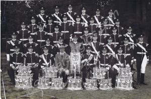 Band and Drums.  1st Battalion, The Gloucestershir