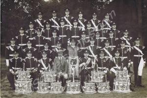 Band and Drums.  1st Battalion, The Gloucestershir