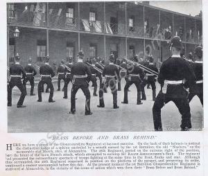 Bayonet drill. 2nd Battalion, The Gloucestershire