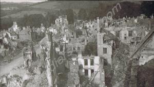 Thury Harcourt in ruins.  2nd Battalion, The Glouc
