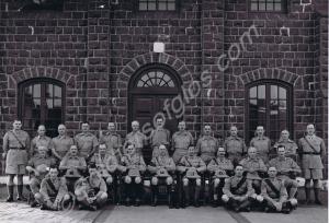 Offficers and sergeants from various regiments. Ba