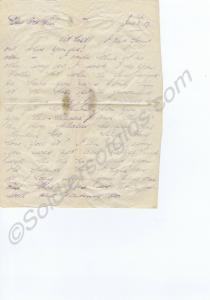Letter to 37017 Private Frederick Vickerman. 8th B