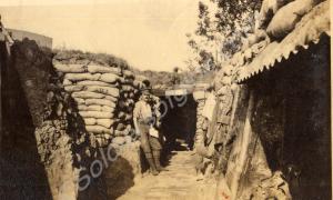 "Dressing station".  2nd Battalion, The Gloucester