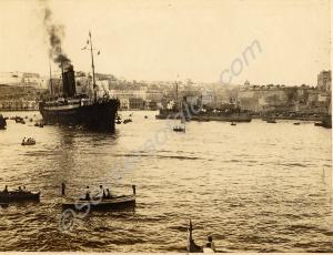 "HMT Nile with D.C.L.I aboard".  2nd Battalion, Th