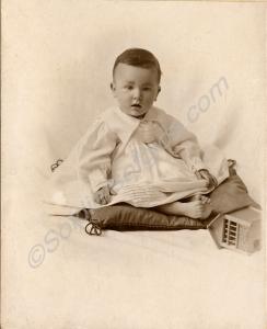 Mother and child, "Baby Sandy". c.1914.