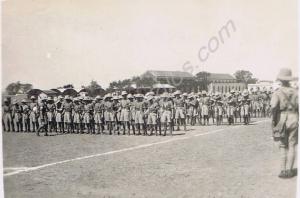 Parade at Wellesley Barracks. 1st Battalion, The G