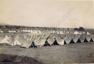 Camp scene. 1st Battalion, The Gloucestershire Reg