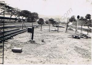 Railway sidings. 1st Battalion, The Gloucestershir