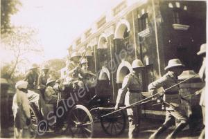 Lieutenant-Colonel A.F. Chapman leaving the Regime