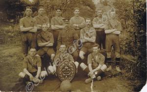 Football team. Charlie Skinner far right. Believed