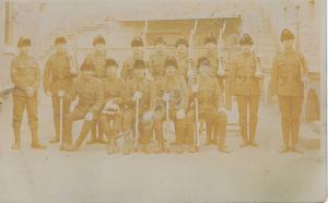 Soldiers, believed to include 9017 Corporal Joseph