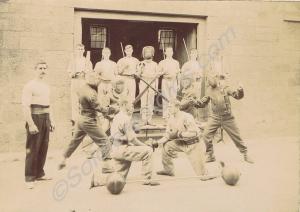 Fencing team. Gloucestershire Regiment. c. 1895-19