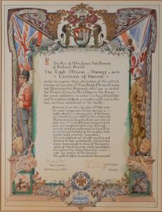 Illustrated address from 'The Lord Mayor, Sheriff