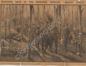 "Marching back to the Trenches through 'Regent Str