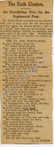 "The Sixth Gloucesters. An Inoculation Ode - by th