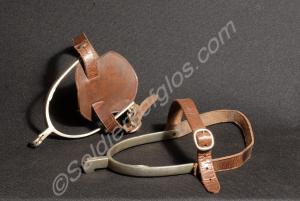 Pair of nickel spurs belonging to 22294 Sergeant A