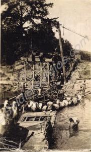Indian Engineers repairing the railway in North B