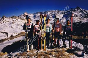 Skiing Team. Private Taylor, Private Gaunt, Lance-