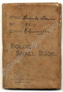 Soldiers' Small Book. 8219 Private Frank Davis.  2