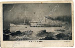 His Majesty's Transport "PLASSY". To his brother a
