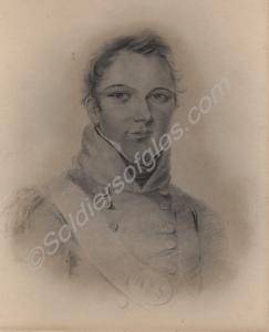 Sketch of Major Roger Pomeroy Gilbert, officer of