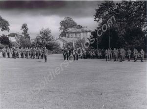 Parade. Major G.H. Harvey and Lieutenant-Colonel P