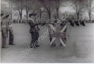 Colour Party at Royal Review. Gloucestershire Regi
