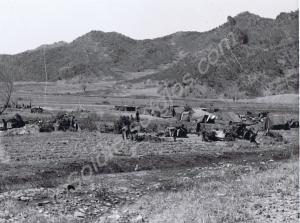 The guns of 116 Battalion 45th Field Regiment Roya