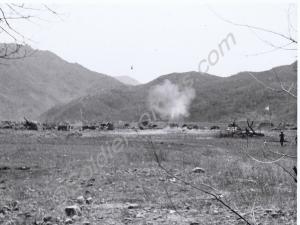 "Long Toms"', 155mm self-propelled guns of the U.S