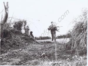 Cross country patrol.  Gloucestershire Regiment.