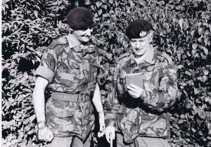 Lieutenant-Colonel R.D. Grist and Regimental Serge