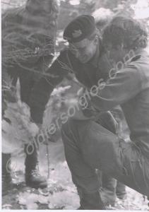 Lieutenant-Colonel S.D.A. Firth  - with chicken. G