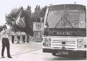 Lieutenant-Colonel S.D.A. Firth waving off the Reg