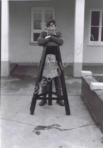 "Satisfied soldier."  1st Battalion, The Glouceste