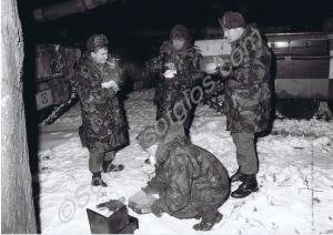 Exercise Winter Bear. Soldiers of  "B" Company,  G