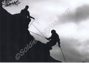 Exercise Winter Bear. Abseiling. Soldiers of  "A"